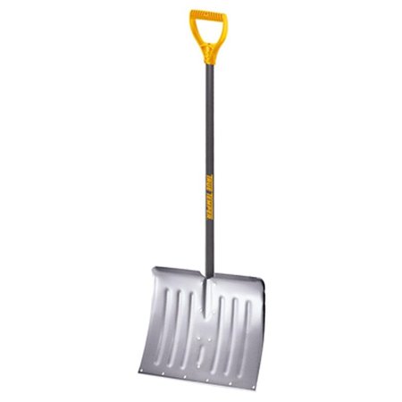 AMES 1641000 18 in. Aluminum Snow Shovel with Resin-Coated Steel Handle AM573819